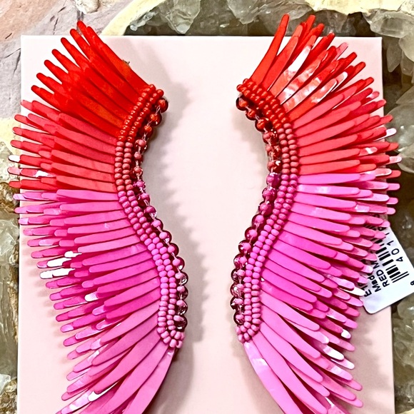 🌺🎉HP🎉🌺 NWT Mignonne Gavigan Madeline Earrings Red Multi - Picture 6 of 14